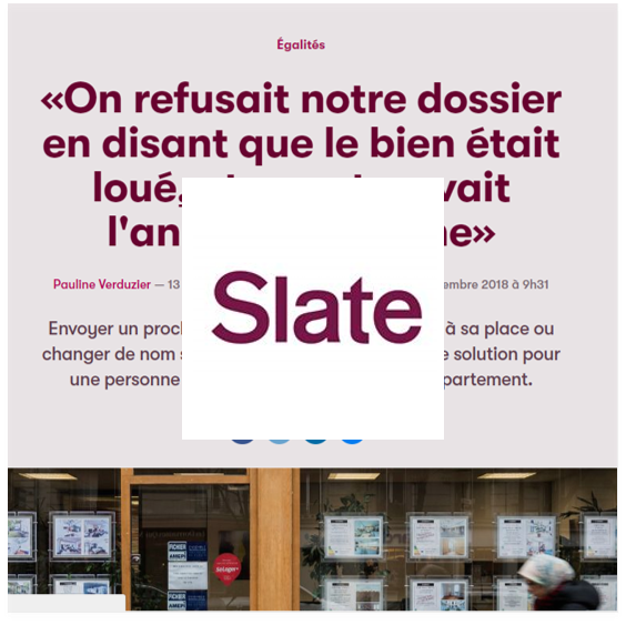 Slate discriminations logement Lallab